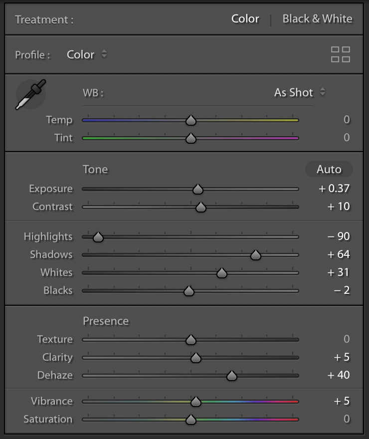 Fixing Highlights and Shadows in Lightroom