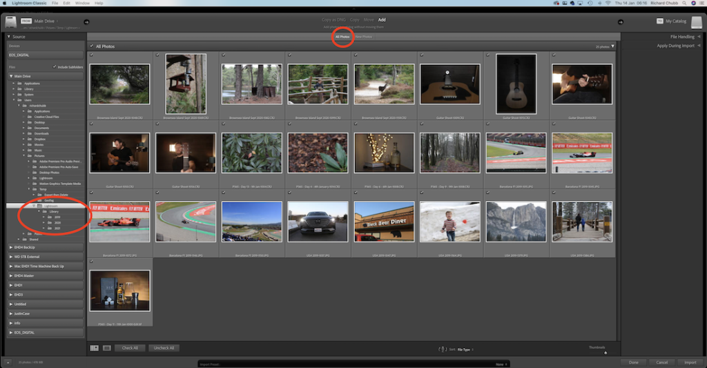 Organising and Managing your Photos in Lightroom