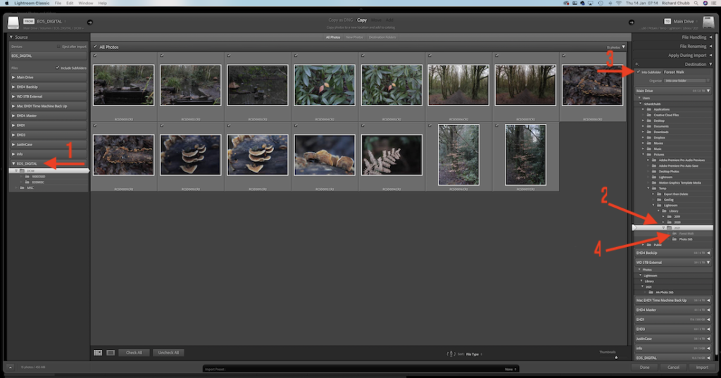 Organising and Managing your Photos in Lightroom